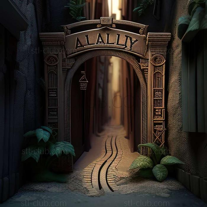 3D model alley (STL)